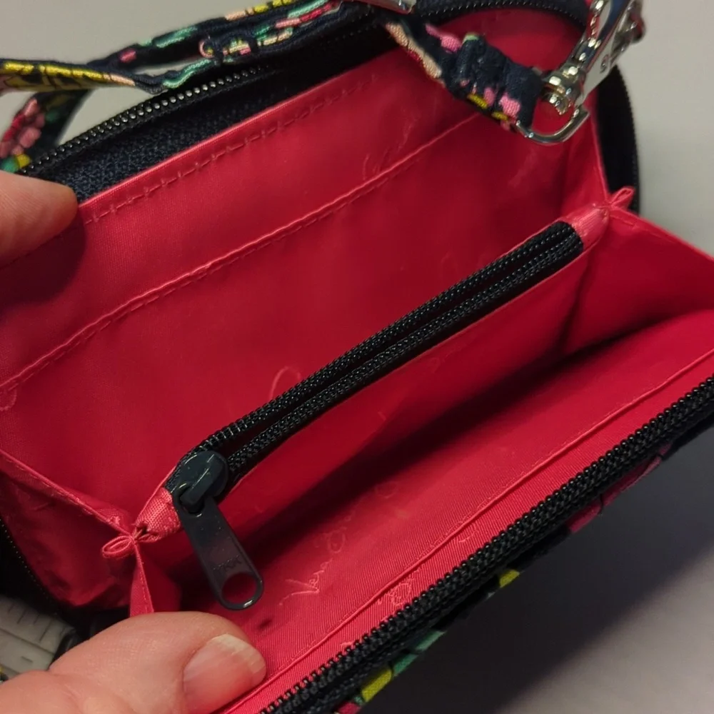 Vera Bradley All in One Crossbody Purse Bag Petal Paisley Retired 2014 P…